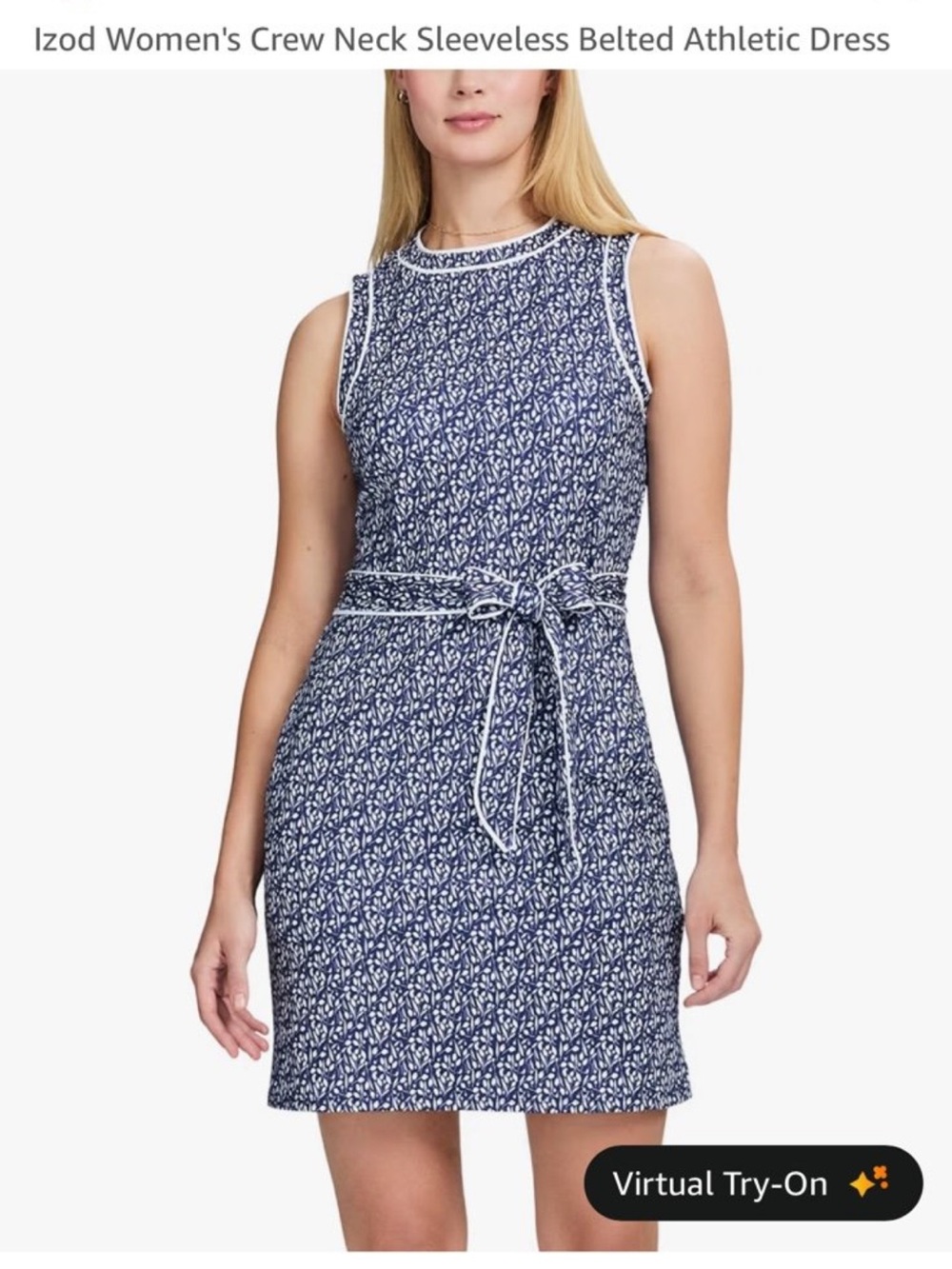 Women's IZOD athletic belted dress